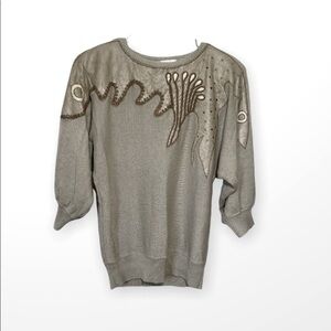 Vintage 80s Sweater Adolfo Collectibles